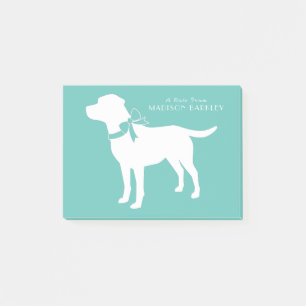 Black Lab Puppy Labrador Dog  Post-it Notes
