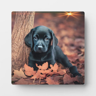 Black Lab Puppy Plaque