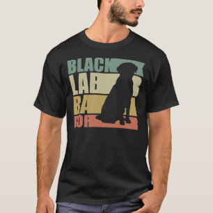 Black Lab Retro Labrador Retriever Dog T-Shirt