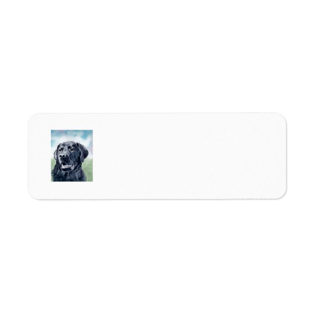 Black Lab Return Address Label (Front)
