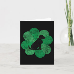 Black Lab St. Patricks Day Shirt - Retro Labrador Card