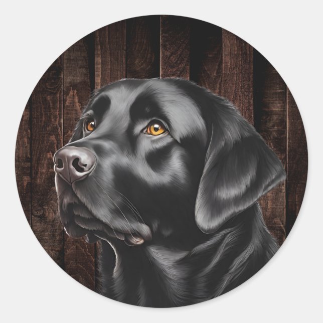  Black Lab Stickers (Front)