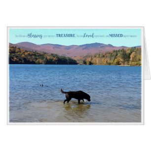 Black Lab Sympathy Card - Dog Sympathy - Pet Loss