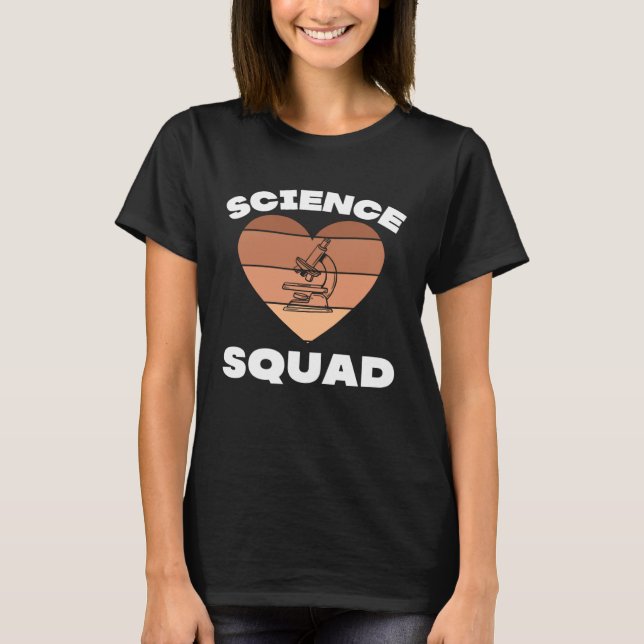 Black Lab Tech Clinical Lab STEM Science Squad Tea T-Shirt (Front)