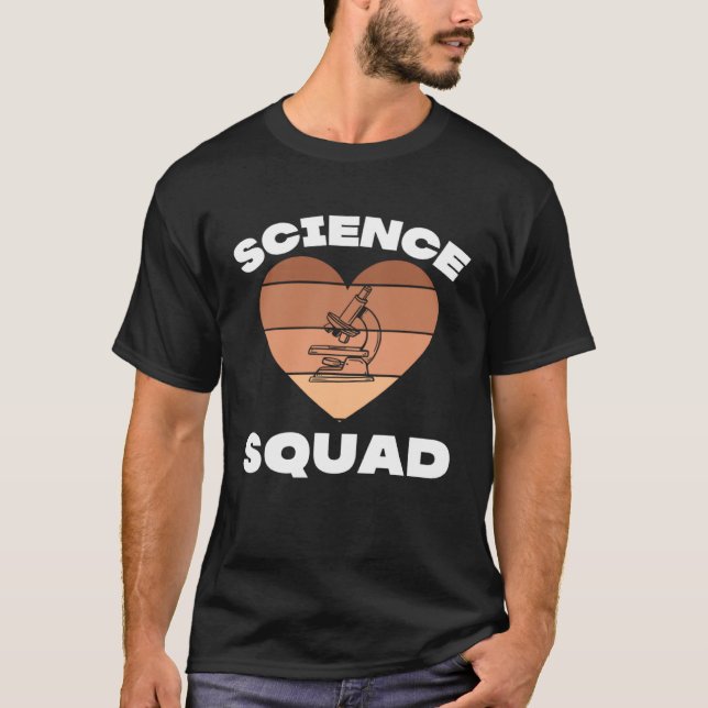 Black Lab Tech Clinical Lab STEM Science Squad Tea T-Shirt (Front)