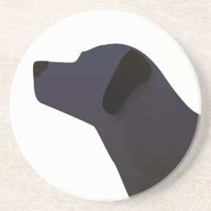 Black Lab Templates Ready to Customise Coaster