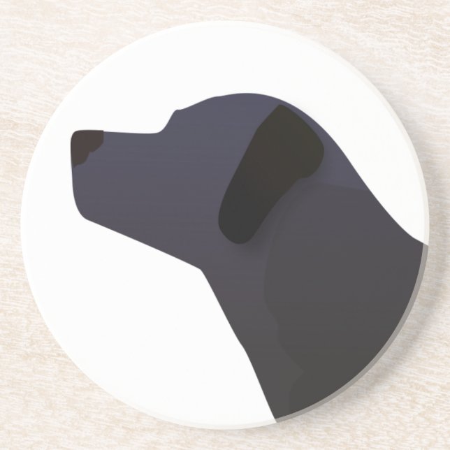 Black Lab Templates Ready to Customise Coaster (Front)