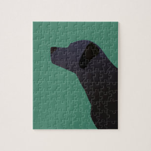 Black Lab Templates Ready to Customise Jigsaw Puzzle
