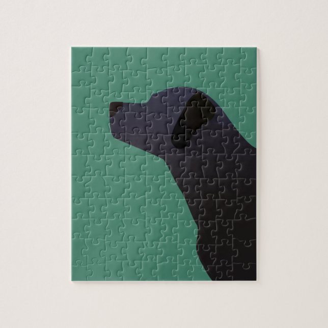 Black Lab Templates Ready to Customise Jigsaw Puzzle (Vertical)