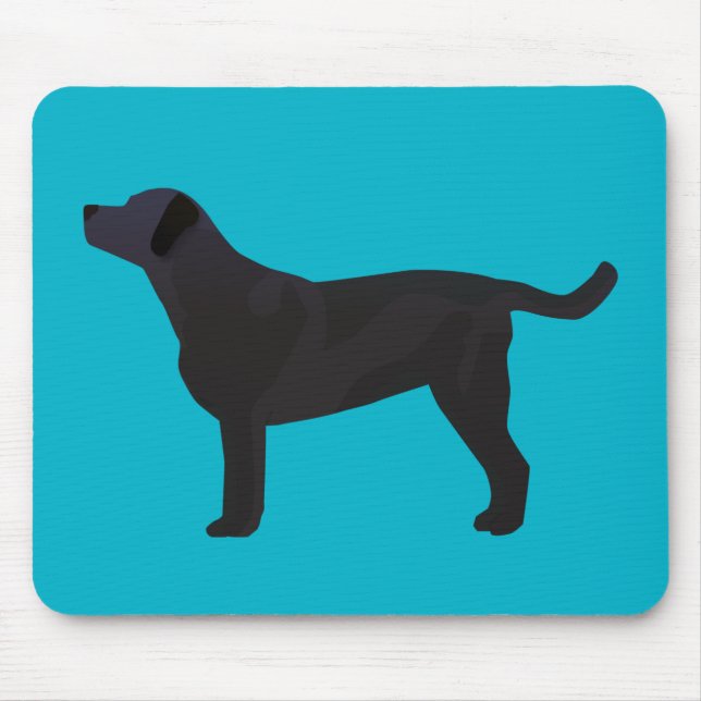 Black Lab Templates Ready to Customise Mouse Pad (Front)