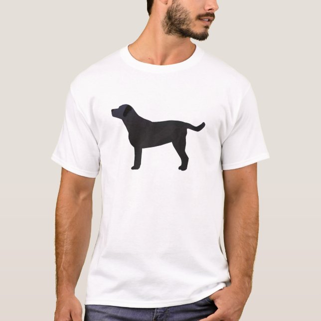Black Lab Templates Ready to Customise T-Shirt (Front)
