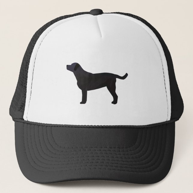 Black Lab Templates Ready to Customise Trucker Hat (Front)