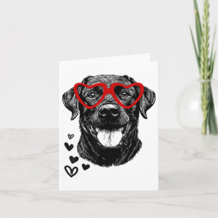 Black Lab Valentines Day For Dog Pet Lover Men Wom Card