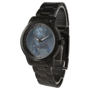 Black Lab Watch Labrador Retriever Wristwatch 