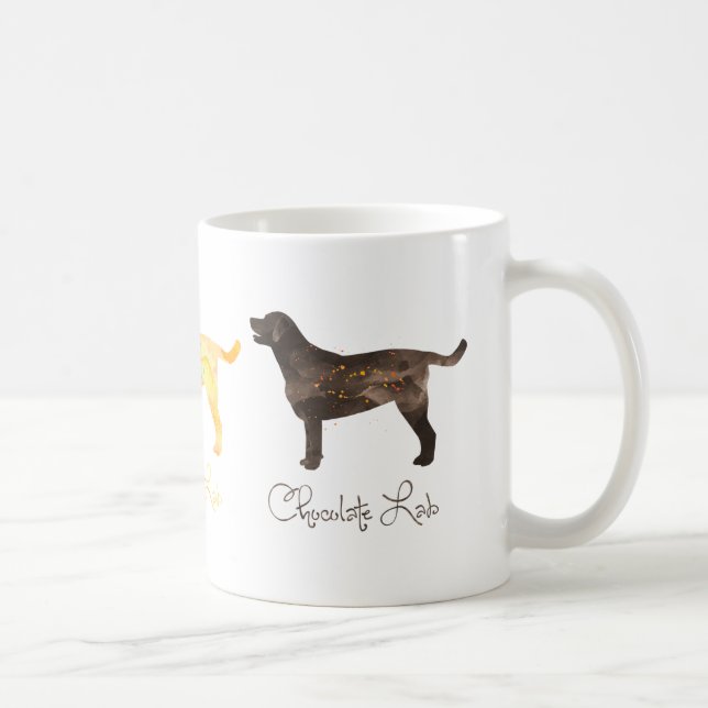 Black Lab Watercolor Coffee Mug (Right)