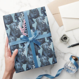 Black Lab Wrapping Paper Labrador Retriever Paper