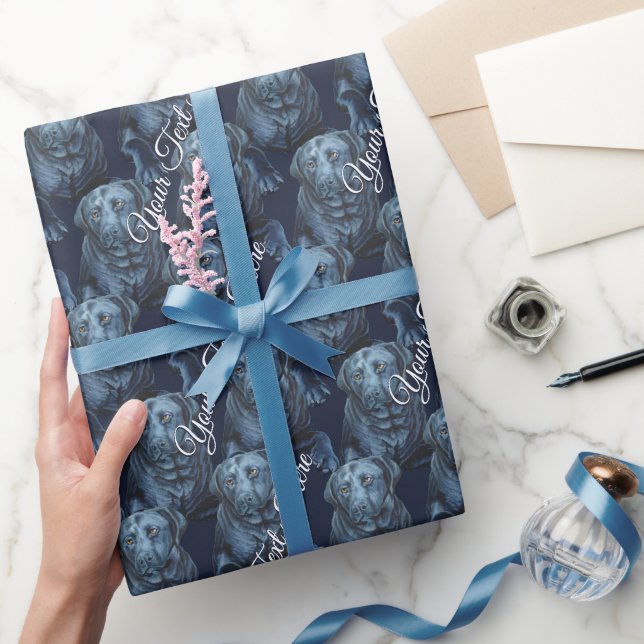 Black Lab Wrapping Paper Labrador Retriever Paper (Gifting)