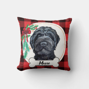 Black Labradoodle / Black Goldendoodle Cushion