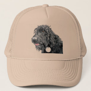 Black Labradoodle Cap
