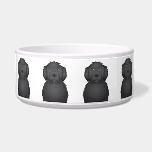 Black Labradoodle Cartoon
