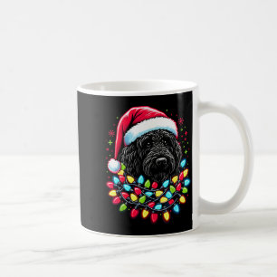 Black Labradoodle Christmas Tree Xmas Lights Doodl Coffee Mug