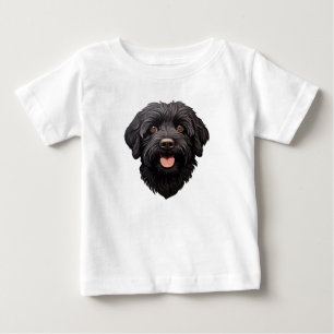 Black Labradoodle Dog Baby T-Shirt