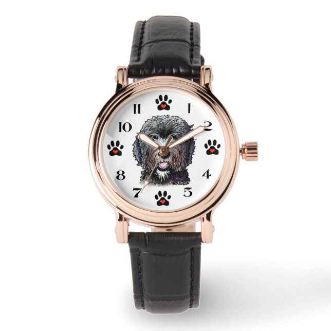 Black Labradoodle Dog Watch (Front)