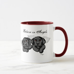 Black Labrador Angels (Rainbow Bridge) Mug