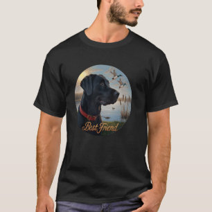 Black Labrador Best Friend. Hunting waterfowl duck T-Shirt