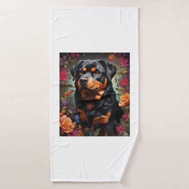 Black Labrador, black wins, The Enchanting Tale of Bath Towel (Bath Towel)