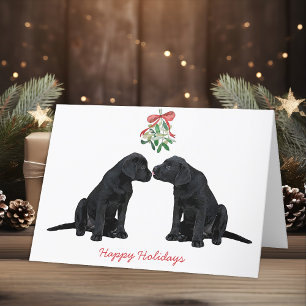 Black Labrador Christmas Card