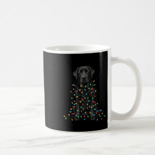 Black Labrador Christmas I'm Fine Everything Is Fi Coffee Mug