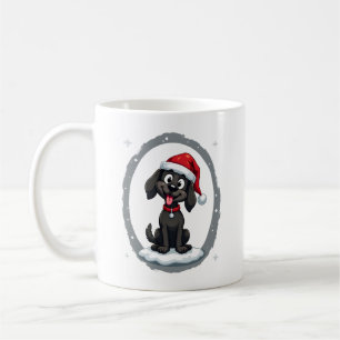 Black Labrador Christmas Santa Hat Xmas Pajama T-S Coffee Mug