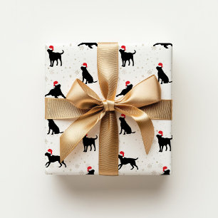 Black Labrador Christmas  Wrapping Paper