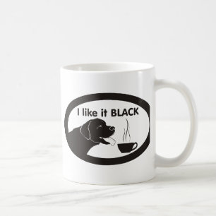 Black Labrador Coffee Theme Mug