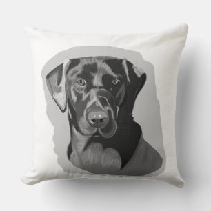 Black Labrador Cushion