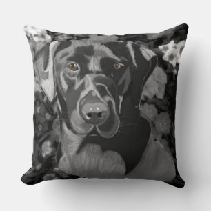 Black Labrador Cushion