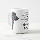 Black Labrador Dad - Fathers Day - Dog Dad Coffee Mug (Front Left)