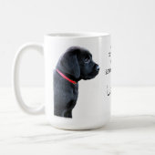 Black Labrador Dad - Fathers Day - Dog Dad Coffee Mug (Left)
