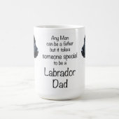 Black Labrador Dad - Fathers Day - Dog Dad Coffee Mug (Center)