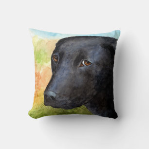 Black Labrador Dog 115 Cushion