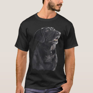 Black Labrador Dog Arleigh Painting T-Shirt