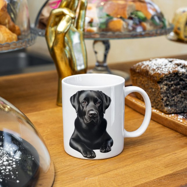 Black Labrador Dog Coffee Mug (Creator Uploaded)