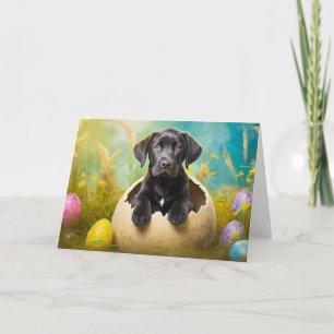 Black Labrador dog Holiday Card