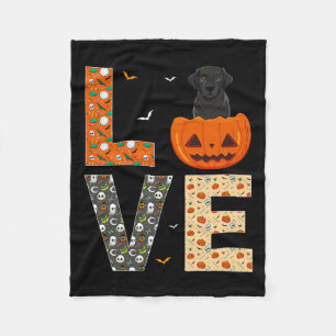 Black Labrador Dog Lovers Boys Girls Funny Fleece Blanket