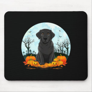 Black Labrador Dog Lovers Boys Girls Halloween Mouse Pad