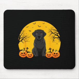 Black Labrador Dog Lovers Men Women Kids Halloween Mouse Pad