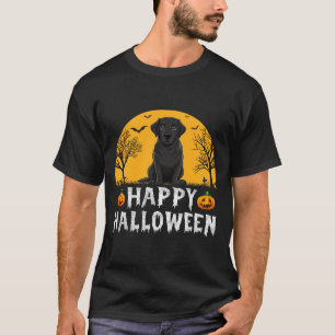 Black Labrador Dog Men Women Kids Happy Halloween T-Shirt