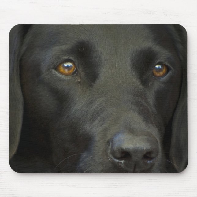 Black Labrador Dog Mouse Pad (Front)