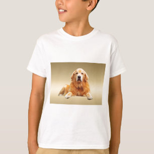 Black Labrador Dog Water Colour Art Painting T-Shirt